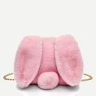 Shein Kids Rabbit Ear Fluffy Chain Bag