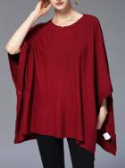 Shein Crew Neck Batwing Sleeve Jumper