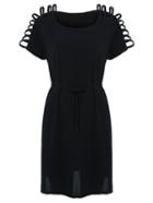 Shein Ladder-cutout Loose Fit Dress