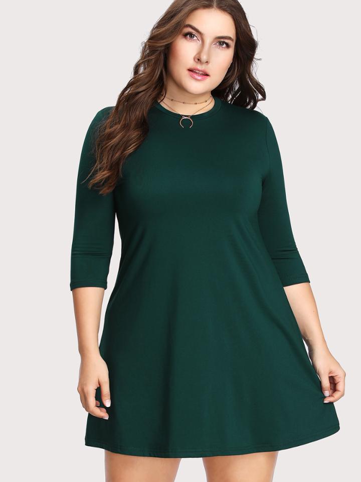Shein Round Neck Tee Dress
