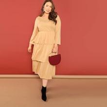Shein Plus Layered Flounce Dress