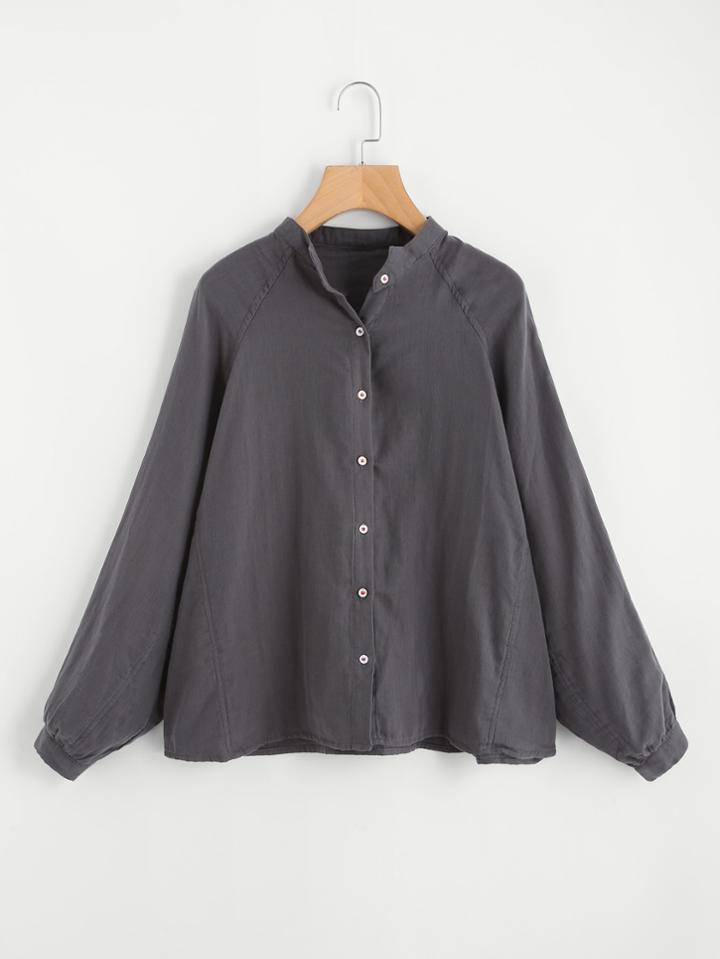 Shein Batwing Sleeve Oversized Blouse