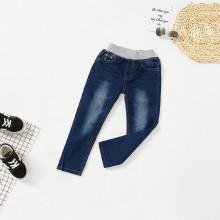 Shein Boys Star Print Denim Pants