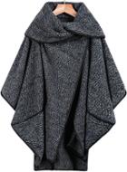 Shein Black Lapel Long Sleeve Contrast Trims Loose Coat