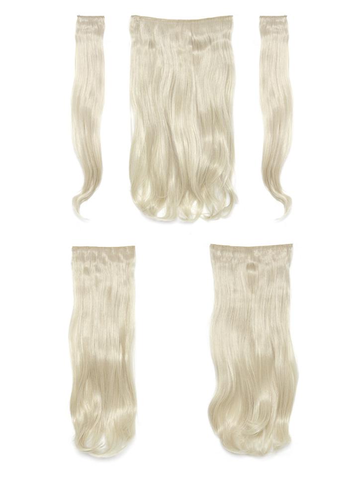 Shein Pure Blonde  Clip In Soft Wave Hair Extension 5pcs