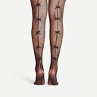 Shein Bow Detail Net Design Pantyhose Stockings