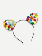 Shein Pom Pom Cat Ear Headband