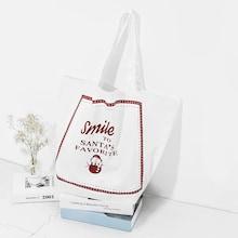 Shein Christmas Slogan Print Tote Bag