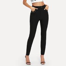 Shein Studs Detail Skinny Pants