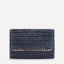 Shein Chain Trim Flap Clutch Bag
