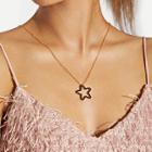Shein Open Star Long Necklace