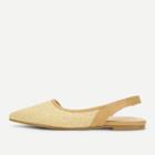 Shein Pointed Toe Straw Flats