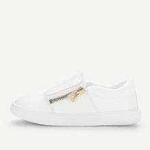 Shein Zipper Detail Low Top Sneakers