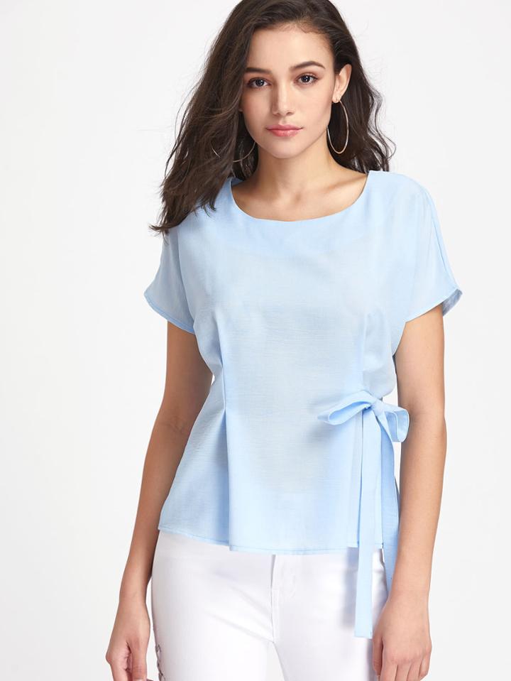 Shein Bow Tie Detail Blouse