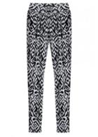 Rosewe Fashionable Print Design Elastic Waist Pants For Woman