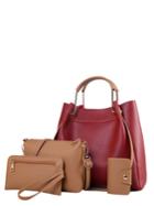 Shein 4 Pcs Two Tone Bags Set