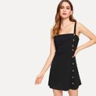 Shein Button Side Tie Back Dress