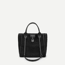 Shein Plain Satchel Bag With Chain