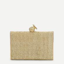 Shein Metallic Clutch Bag