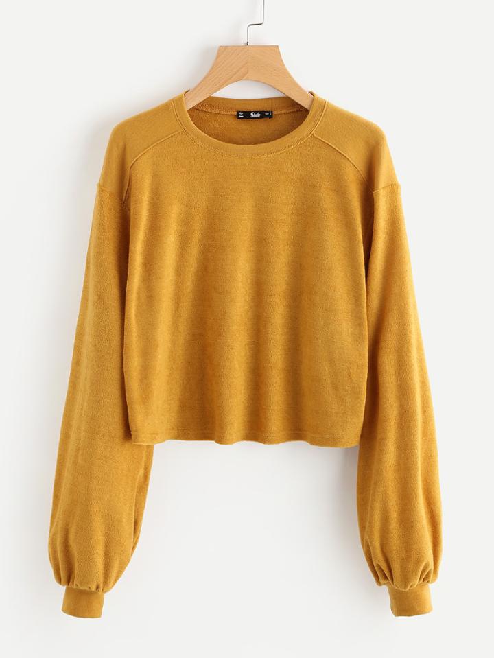 Shein Lantern Sleeve Sweatshirt