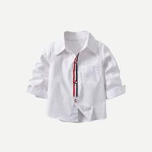 Shein Boys Striped Detail Blouse