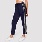 Shein Wave Tape Patched Sweatpants