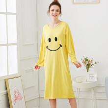 Shein Smile Print Drop Shoulder Night Dress