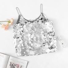 Shein Chain Strap Sequin Cami Top