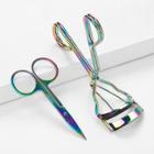 Shein Iridescent Eyelash Curler & Scissors