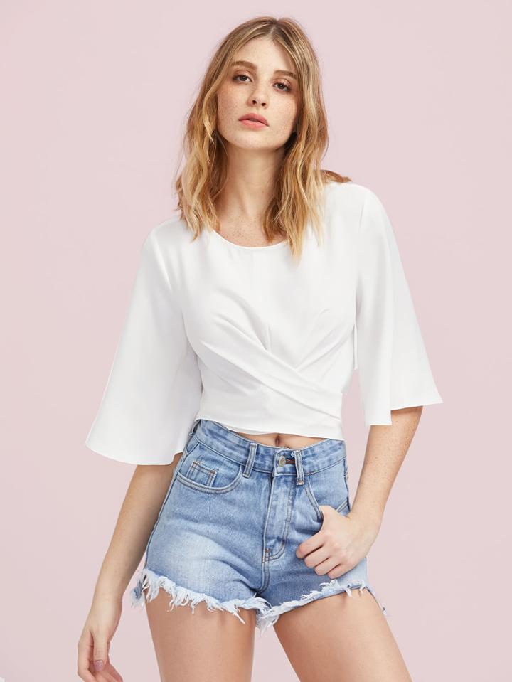 Shein Cross Wrap Top