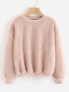 Shein Faux Pearl Sweatshirt