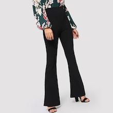 Shein Elastic Waist Flare Hem Pants