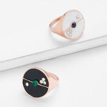 Shein Round Design Ring Set 2pcs