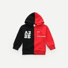 Shein Toddler Boys Color Block Letter Print Hoodie