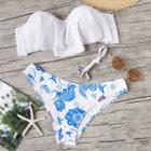Shein Plus Paisley Print Detachable Straps Bikini Set