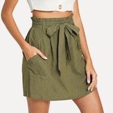 Shein Frill Self Tie Waist Skirt
