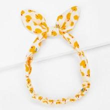 Shein Girls Duck Print Knot Headband
