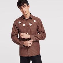 Shein Men Button Front Plaid Shirt