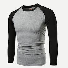 Shein Men Contrast Sleeve Tee