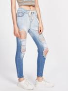 Shein Distressed Ombre Jeans