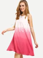 Shein Ombre Color Sleeveless Swing Dress