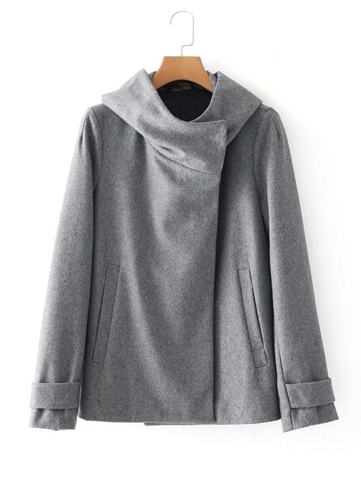 Shein Oversized Collar Wool Blend Coat