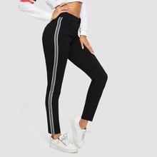 Shein Stripe Side Ankle Jeggings
