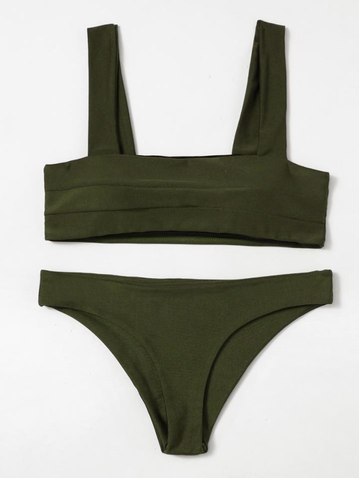 Shein Double Wide Strap Bikini Set