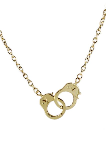Shein Gold Handcuffs Chain Necklace