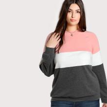 Shein Plus Cut And Sew Sweatshirt