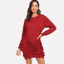 Shein Drawstring Sweatshirt Dress