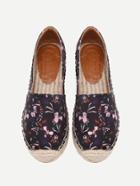 Shein Calico Print Cap Toe Espadrilles