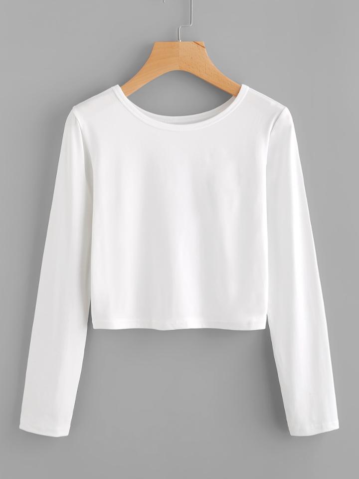 Shein Basic Long Sleeve T-shirt