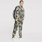 Shein Men Zip Up Tropical Jacket & Pants Set